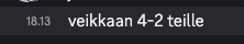 Discord-kuvakaappaus jossa alla oleva viesti